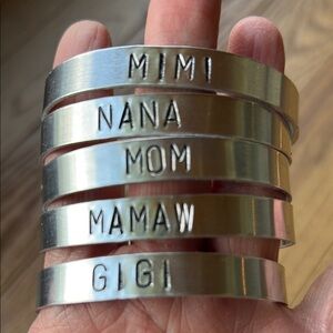 Silver Engraved Women's Bracelet